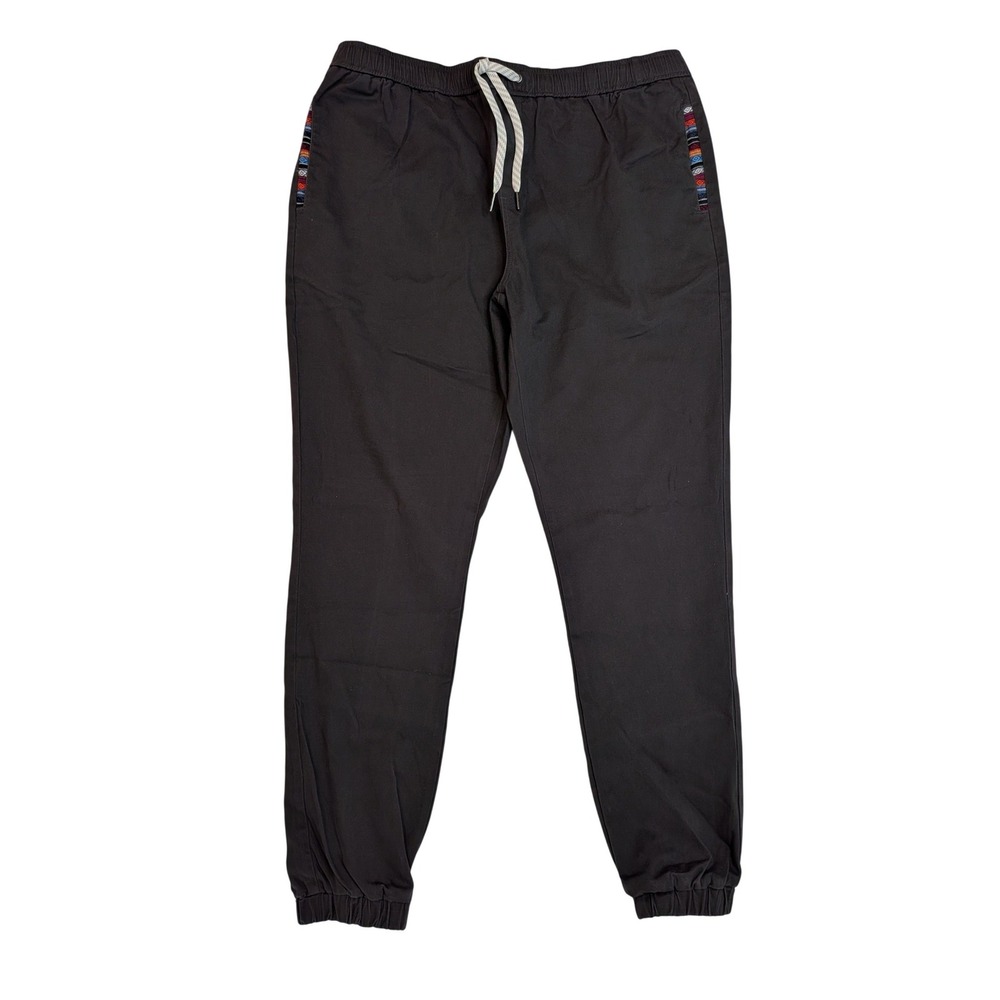 Wowie Rambler Jogger Pants Men's XL Tall Black Twill Woven Trim NWT